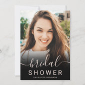 Invitation parties scintillant rose or rose ombre 5 photo nag (Devant)