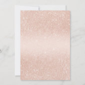 Invitation Parties scintillant rose or Sweet 16 (Dos)