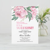 Invitation Parties scintillant rose Peony Floral Surprise Ann (Debout devant)
