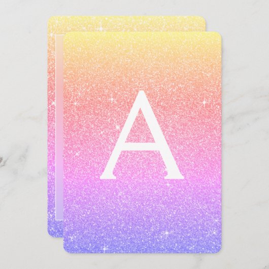 Invitation Parties scintillant rose pourpre étincelle 30e ann (Devant / Derrière)