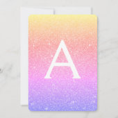 Invitation Parties scintillant rose pourpre étincelle 30e ann (Devant)