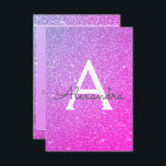 Invitation Parties scintillant rose pourpre étincelle 40e fêt<br><div class="desc">Pink and Purple Ombre Sparkle Parties scintillant Girly Birthday Party Monogramme Nom et initiale 40th Birthday Party Invitation. Cette 40e invitation à fêter ses 40 ans est parfaite pour la Parties scintillant Fille Pink and Purple Sparkle qui cherche à célébrer en Pink and Purple.</div>