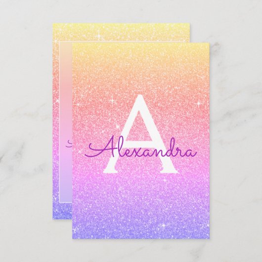 Invitation Parties scintillant rose pourpre étincelle Sweet s (Devant / Derrière)