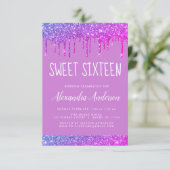 Invitation Parties scintillant rose pourpre étincelle Sweet s (Debout devant)