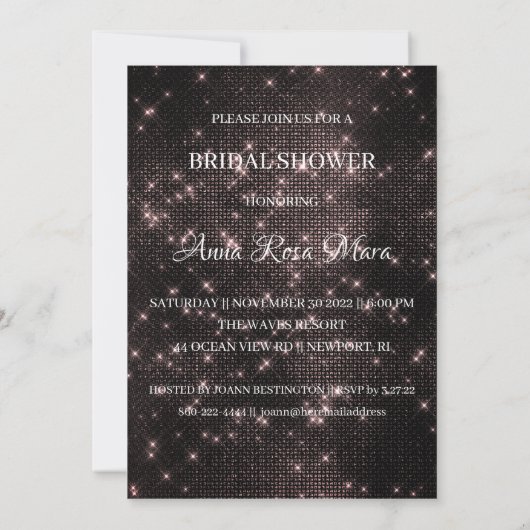 Invitation *~* Parties scintillant rose robe nuptiale robe nu (Dos)