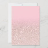 Invitation Parties scintillant rose rose candy moderne ombre  (Dos)