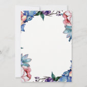 Invitation Parties scintillant rose rustique Fête des mariées (Dos)