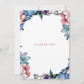 Invitation Parties scintillant rose rustique Floral Botanical (Dos)