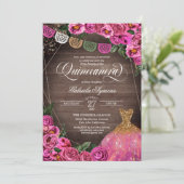 Invitation Parties scintillant rose rustique Gown Fiesta Quin (Debout devant)