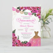 Invitation Parties scintillant rose rustique Gown Fiesta Quin (Debout devant)