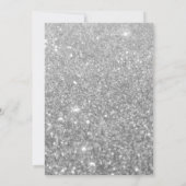 Invitation Parties scintillant rose Silver Princess Baby sho (Dos)