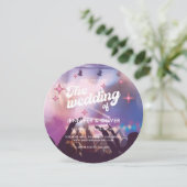 Invitation Parties scintillant rose Super coloré Disco Ball M (Debout devant)