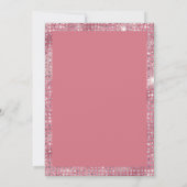 Invitation Parties scintillant rose sur Black Ladies Bunco nu (Dos)