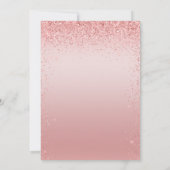 Invitation Parties scintillant rose Surprise 50e anniversaire (Dos)