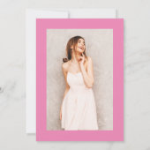 Invitation Parties scintillant rose Sweet 16 flush script pho (Dos)