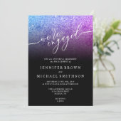 Invitation Parties scintillant rose Turquoise SPARKle Signatu (Debout devant)