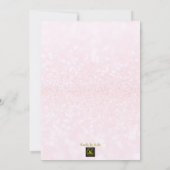 Invitation Parties scintillant rose vif élégant chic Sweet 16 (Dos)