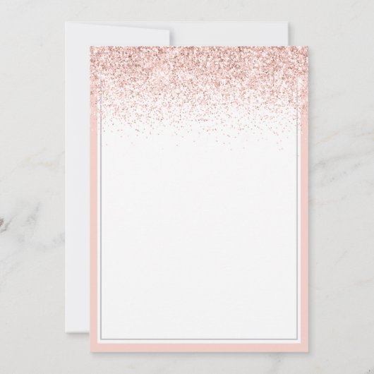 Invitation Parties scintillant rose vif moderne 50 et fabuleu (Dos)