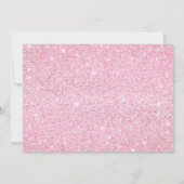 Invitation Parties scintillant rose vif Moderne Douce 16 Anni (Dos)