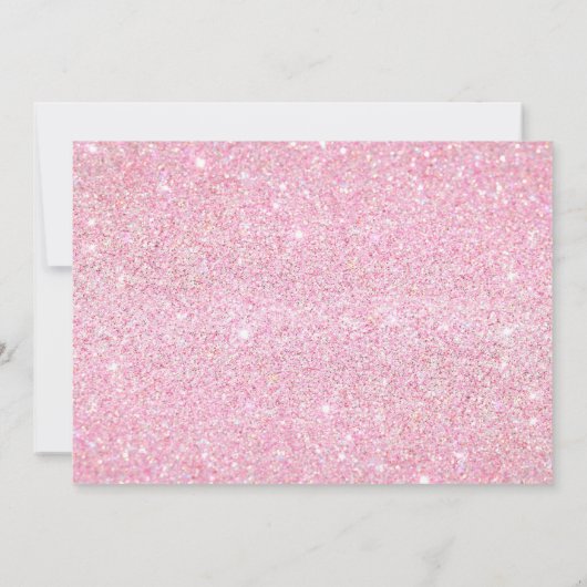 Invitation Parties scintillant rose vif Moderne Douce 16 Anni (Dos)