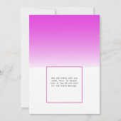 Invitation Parties scintillant rose vif Princesse Girls Anniv (Dos)