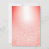 Invitation Parties scintillant rouge chic brunch bubbly nupti (Dos)