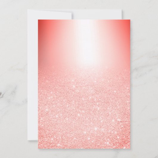 Invitation Parties scintillant rouge chic brunch bubbly nupti (Dos)