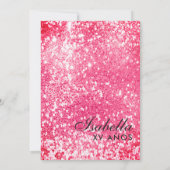 Invitation Parties scintillant rouge Las Vegas Quinceañera An (Dos)