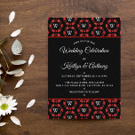 Invitation Parties scintillant rouge Monogram Poker Chip Casi<br><div class="desc">Célébrez avec style ces fabuleuses invitations de mariage. Le design moderne et très tendance est parfait pour un mariage dans le fabuleux Las Vegas ou un casino. Le libellé est facile à personnaliser et vos invités seront si excités d'obtenir ces invitations dans le courrier.</div>