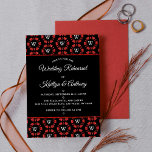 Invitation Parties scintillant rouge Monogram Poker Chip Casi<br><div class="desc">Célébrez avec style ces fabuleuses invitations à dîner de répétition mariage. Le design moderne et très tendance est parfait pour un mariage dans le fabuleux Las Vegas ou un casino. Le libellé est facile à personnaliser et vos invités seront si excités d'obtenir ces invitations dans le courrier. Les éléments mariages...</div>