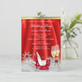 Invitation Parties scintillant Rouge talon haute chaussures G (Debout devant)