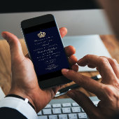 Invitation Parties scintillant royale de la Couronne d'or de 