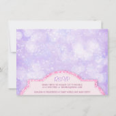 Invitation Parties scintillant royale rose et Baby shower vio (Dos)