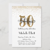 Invitation Parties scintillant & Script 50 & Fabulous on Whit (Devant)