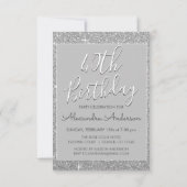 Invitation Parties scintillant Silver Sparkle 40e anniversair (Dos)