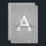 Invitation Parties scintillant Silver Sparkle Fille fête d'an<br><div class="desc">Silver Sparkle Parties scintillant Girly Birthday Party Monogramme Nom et première invitation de fête d'anniversaire. Cette invitation est parfaite pour la Parties scintillant Silver Sparkle Girly Party qui cherche à célébrer dans le luxe.</div>