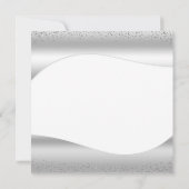 Invitation Parties scintillant Silver Wave Sparkle Fête des m (Dos)