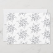 Invitation Parties scintillant Snowflakes premier anniversair (Dos)