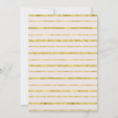 Invitation Parties scintillant Stripes & Floral Bridal Show I (Dos)