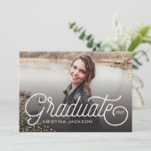 Invitation Parties scintillant supérieure élégante Confetti (Debout devant)