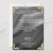 Invitation Parties scintillant Surprise Anniversaire Purple O (Dos)