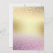 Invitation Parties scintillant Sweet 16 Flamants roses rose e (Dos)