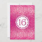 Invitation Parties scintillant Sweet sixteen Lacy Anniversair (Dos)