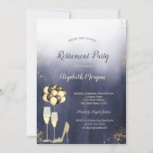 Invitation Parties scintillant talons hauts, Ombre Blue Retir (Devant)