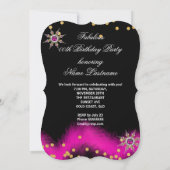 Invitation Parties scintillant talons roses chauds Anniversai (Dos)