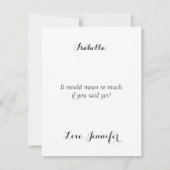 Invitation Parties scintillant Tenir Ma Robe Pendant Que Je P (Dos)