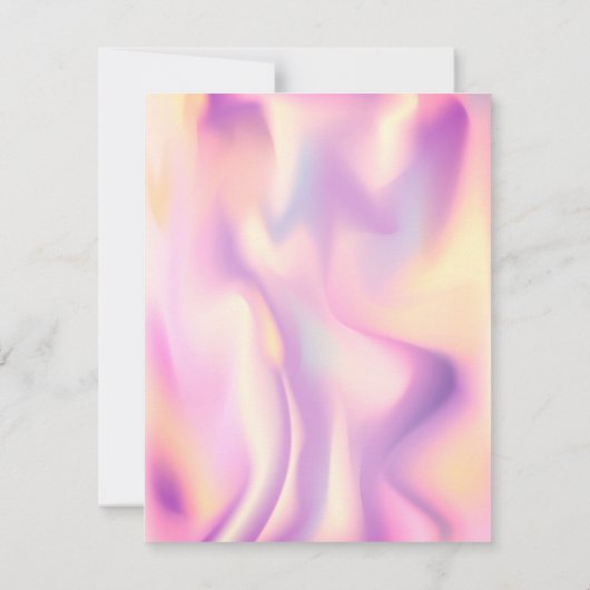 Invitation Parties scintillant Tiara Holographic Anniversaire (Dos)