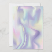 Invitation Parties scintillant Tiara Holographie 21ème annive (Dos)