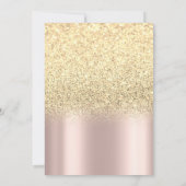 Invitation Parties scintillant, Tournesols, Tiara Rose Gold Q (Dos)