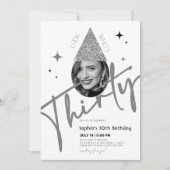 Invitation Parties scintillant Trente-30e anniversaire Invita (Devant)